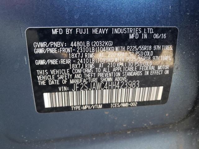 JF2SJAWC4HH423983 Subaru Forester 2.5i Touring