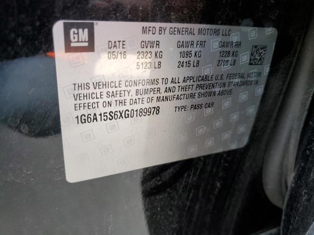 2016 CADILLAC CTS-V - 1G6A15S6XG0189978