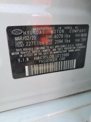 2020 HYUNDAI IONIQ SEL - KMHC85LC8LU213988