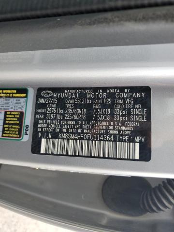 2015 HYUNDAI SANTA FE G - KM8SM4HF0FU114364