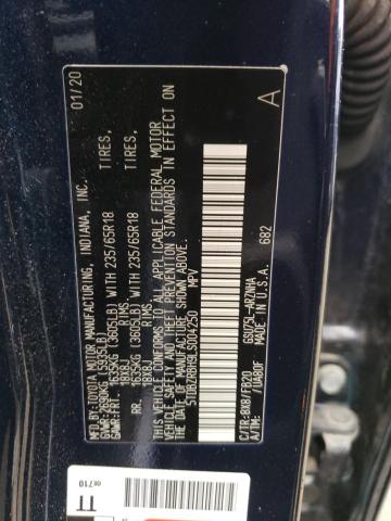 2020 TOYOTA HIGHLANDER - 5TDBZRBH9LS004250