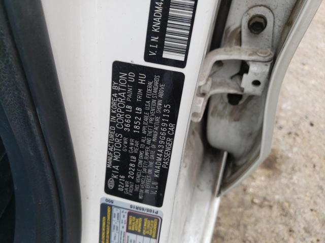 KNADM4A39G6691135 KIA RIO LX