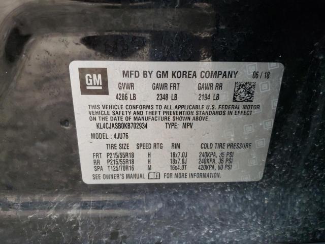 KL4CJASB0KB702934 Buick Encore Preferred