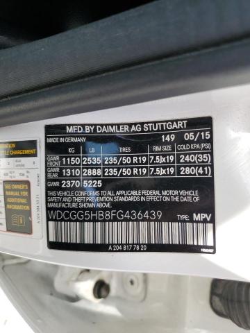 WDCGG5HB8FG436439 Mercedes-Benz GLK 350