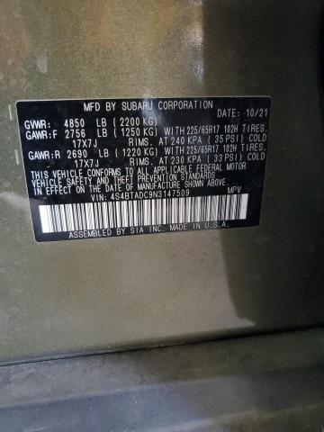 4S4BTADC9N3147509 Subaru Outback Premium