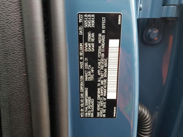 2023 VOLVO XC40 PLUS YV4L12UN0P2988842
