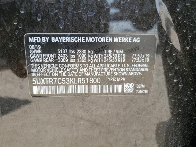 2019 BMW X3 SDRIVE3 - 5UXTR7C53KLR51800