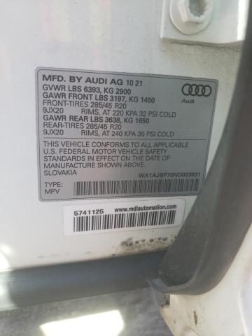 VIN WA1AJBF70ND003931 2022 Audi Q7, Premium no.13