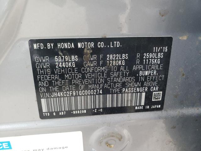 2016 ACURA RLX SPORT - JH4KC2F91GC000274