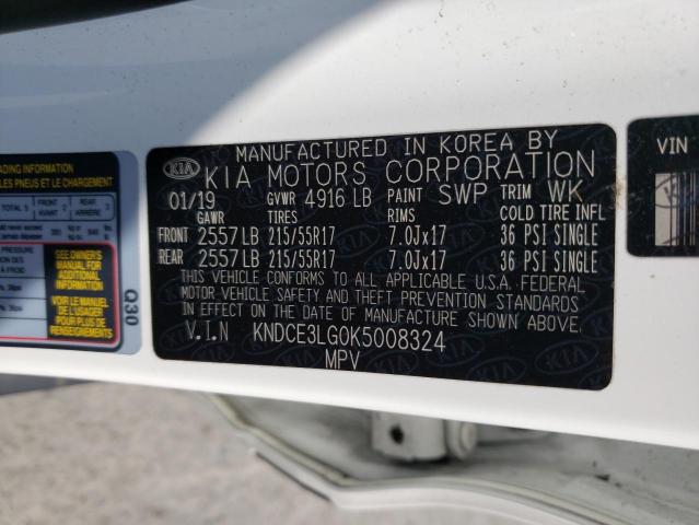 2019 KIA NIRO EX PR - KNDCE3LG0K5008324
