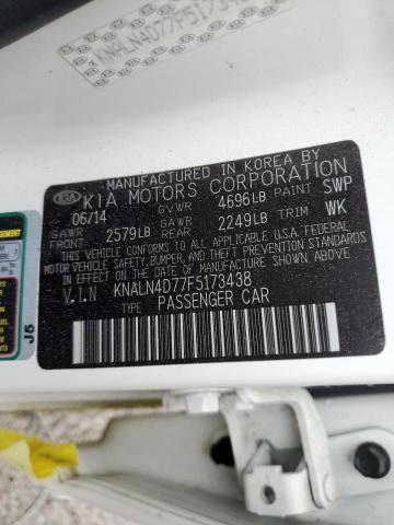 2015 KIA CADENZA PR - KNALN4D77F5173438
