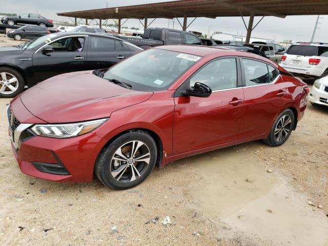 Salvage cars for sale from Copart Temple, TX: 2021 Nissan Sentra SV