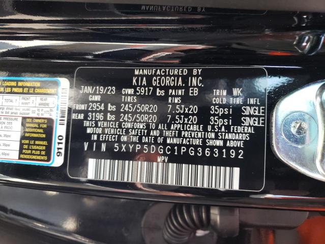 5XYP5DGC1PG363192 KIA Telluride Sx