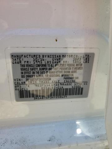 2017 NISSAN SENTRA S/S 3N1AB7AP3HY208624