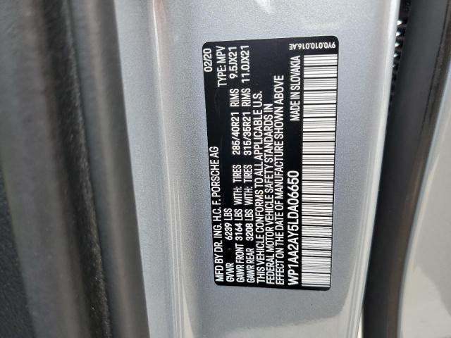 WP1AA2AY5LDA06650 Porsche Cayenne