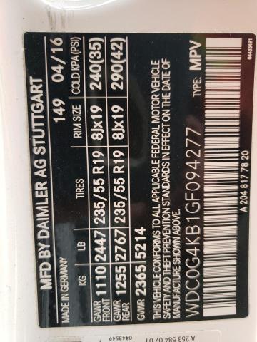 WDC0G4KB1GF094277 Mercedes-Benz Glc 300 4matic