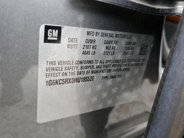 2017 CADILLAC CT6 LUXURY - 1G6KC5RX0HU185526