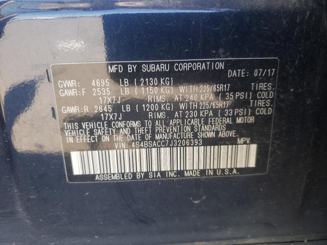 4S4BSACC7J3206393 Subaru Outback 2.5i Premium