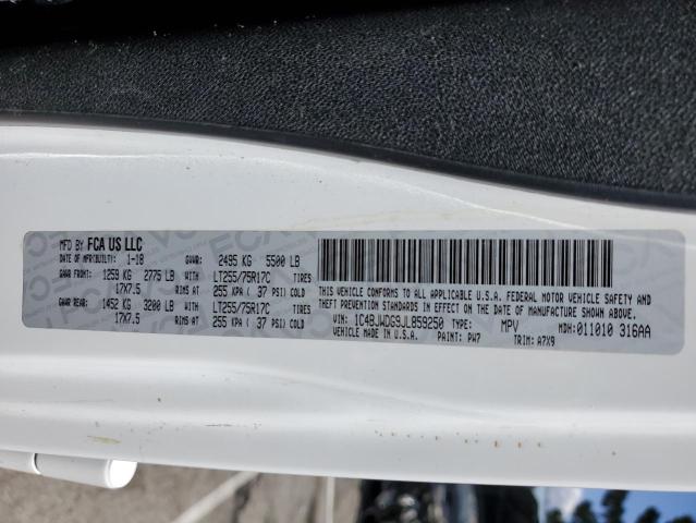 1C4BJWDG9JL859250 Jeep Wrangler Unlimited Sport
