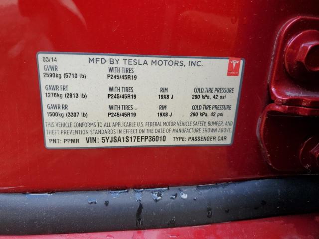 5YJSA1S17EFP36010 Tesla MODEL S