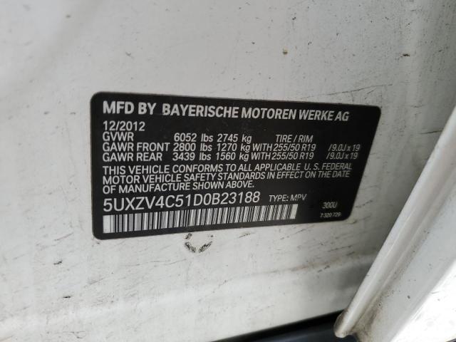 VIN 5UXZV4C51D0B23188 2013 BMW X5, Xdrive35I no.13