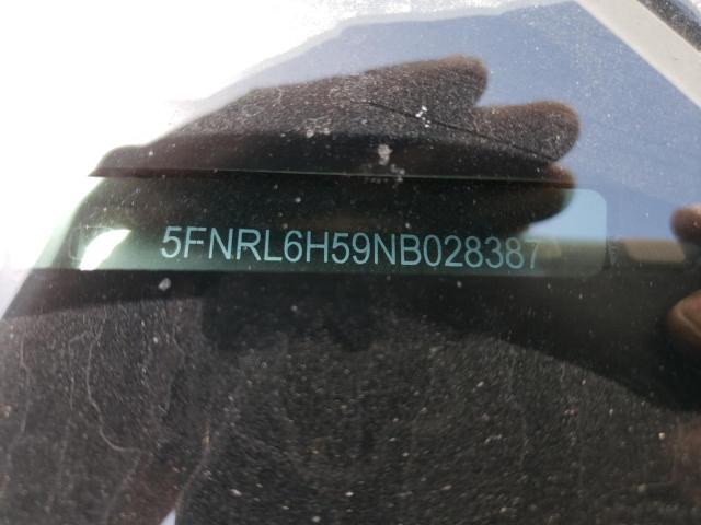 5FNRL6H59NB028387 Honda ODYSSEY EX