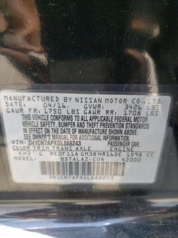 3N1CN7APXGL888243 Nissan VERSA S