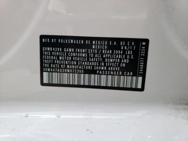 2017 VOLKSWAGEN GTI S/SE - 3VW447AU3HM072350