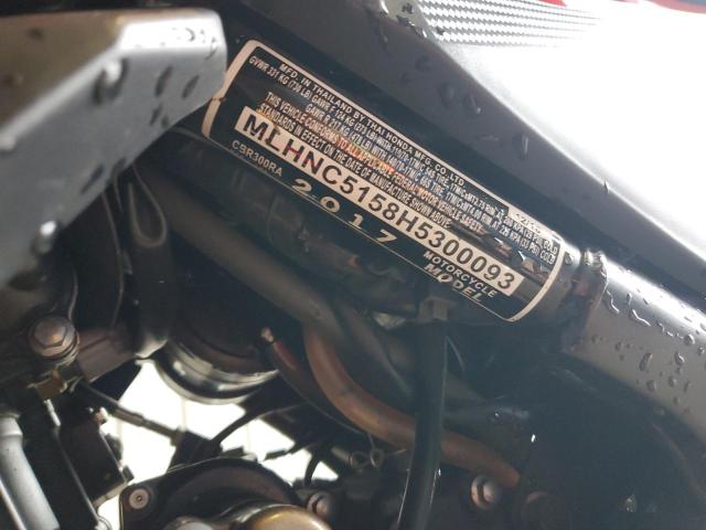 2017 HONDA CBR300 RA MLHNC5158H5300093