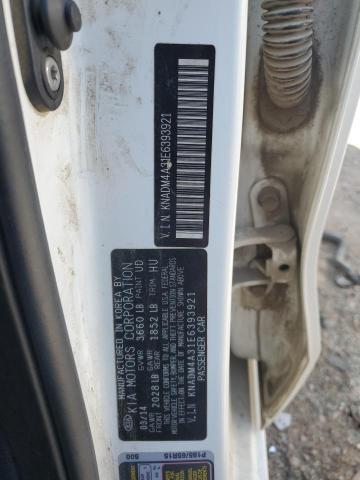 KNADM4A31E6393921 KIA RIO LX