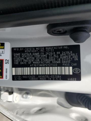 4T1G11AK6PU127433 Toyota Camry Se Night Shade