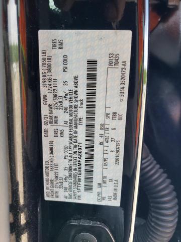 1FTFW1E86MFA80971 Ford F150 Supercrew