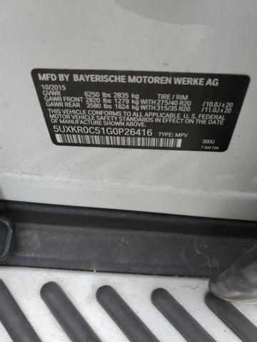 5UXKR0C51G0P26416 BMW X5 Xdrive35i