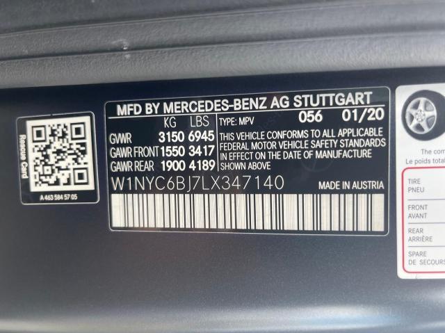 2020 MERCEDES-BENZ G 550 - W1NYC6BJ7LX347140