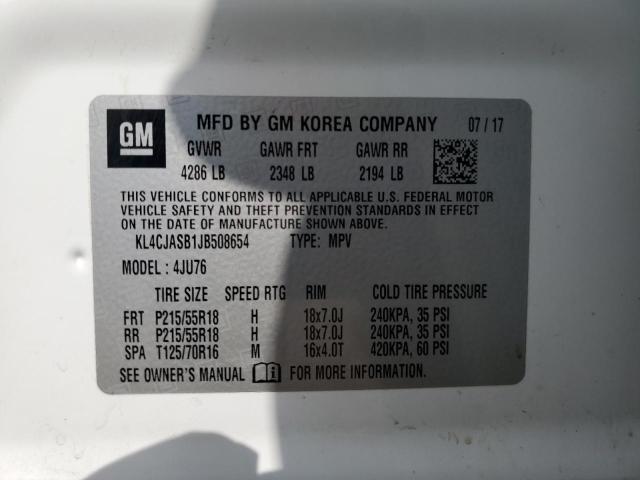 KL4CJASB1JB508654 Buick Encore Preferred