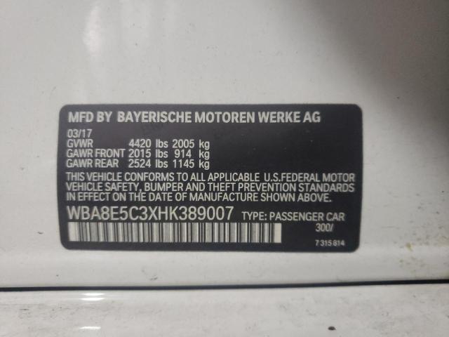 WBA8E5C3XHK389007 BMW 328 D