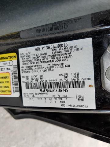 3FA6P0MU8LR189445 Ford FUSION SEL