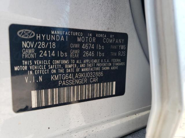 2019 GENESIS G70 ADVANC KMTG64LA9KU032886