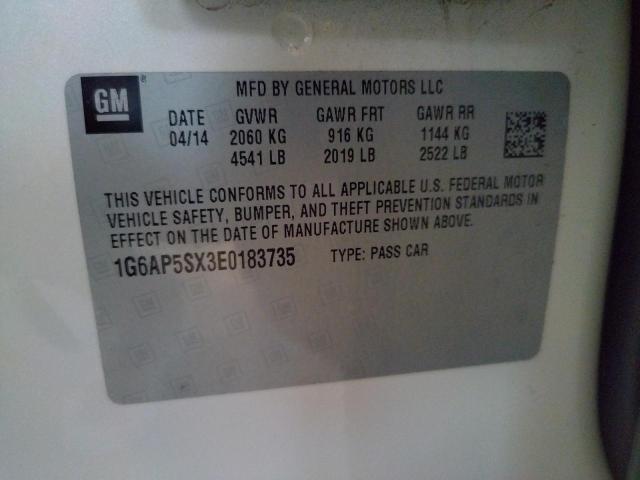 1G6AP5SX3E0183735 Cadillac CTS