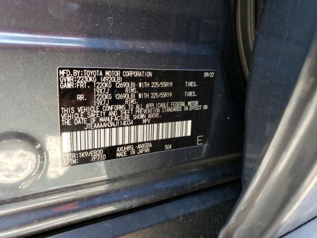 JTEAAAAH3NJ114034 Toyota VENZA LE