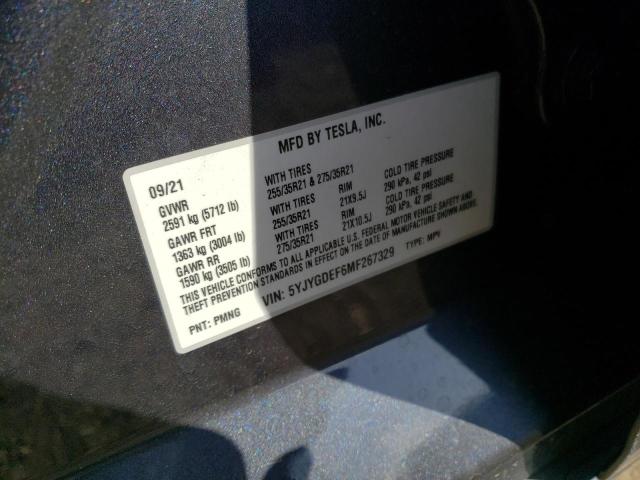 5YJYGDEF6MF267329 Tesla Model Y