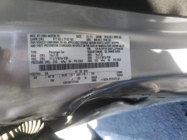 1FADP3F26FL219436 Ford FOCUS SE