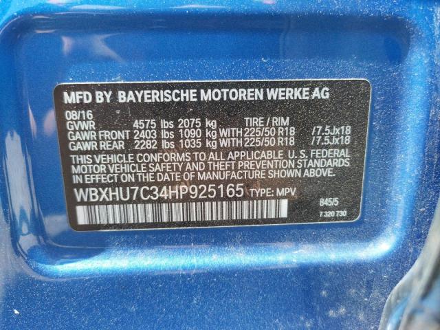 WBXHU7C34HP925165 BMW X1 Sdrive28i