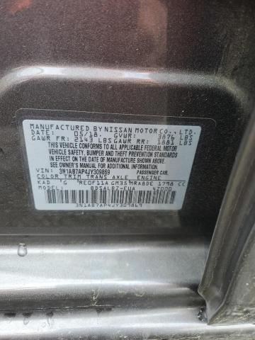 3N1AB7AP4JY309869 Nissan SENTRA S