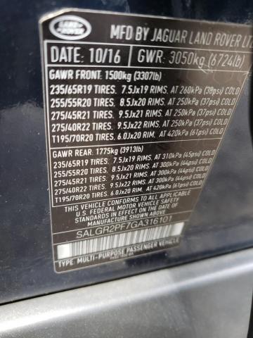 SALGR2PF7GA316101 Land Rover Range Rover