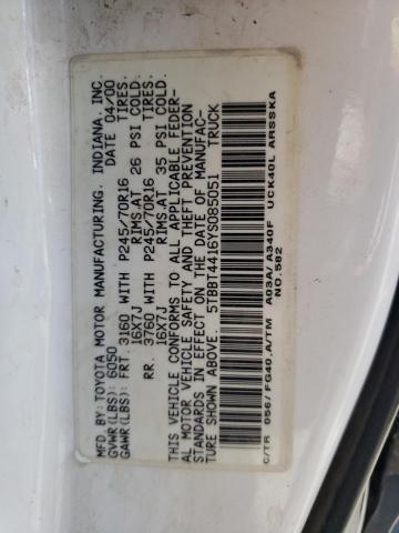 2019 TOYOTA TUNDRA ACC 5TBBT4416YS085051