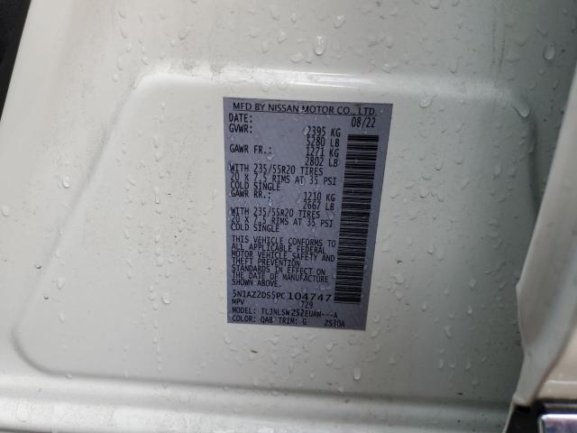 5N1AZ2DS5PC104747 Nissan Murano Platinum
