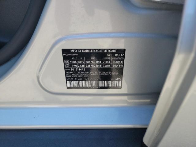 WDCTG4GB7JJ389281 Mercedes-Benz Gla 250 4matic