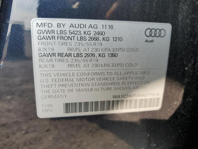 VIN WA1C2AFP3HA077916 2017 Audi Q5, Premium no.13