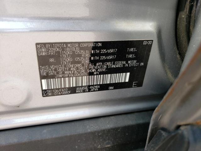 VIN JTMP1RFV6LD060655 Toyota RAV4 XLE 2020 13